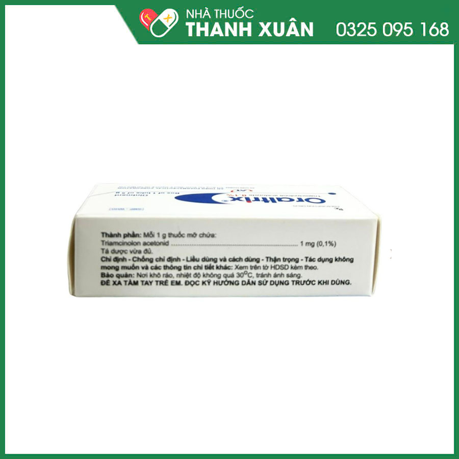 Oraltrix thuốc bôi ngoài da điều trị viêm nhiễm khoang miệng hay tổn thương dạng loét do chấn thương